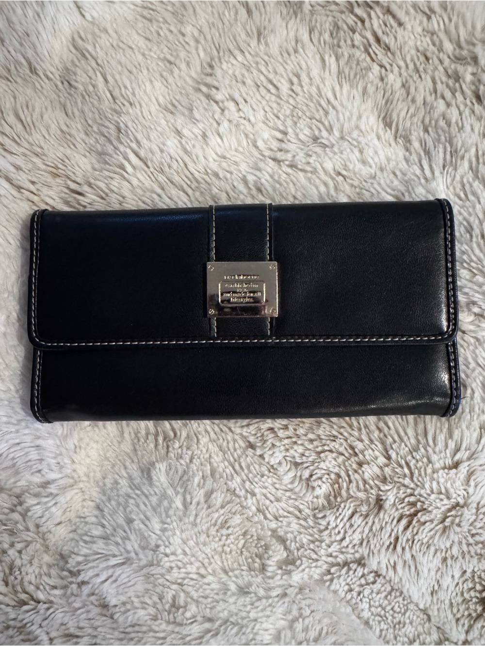 Liz Claiborne Black Leather Wallet